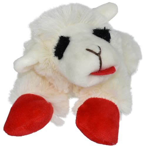 Multipet Lamb Chop Dog Plush Toy - Squeaky Toy for All Dogs - Extra Soft Plush - Stuffed Animal Dog Toy for Cuddling & Pla...