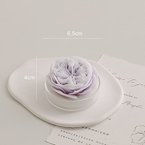 Rose Flower Shaped Scented Candle,Handmade Aroma Soy Wax Decorative Candle for Table Photo Prop Birthday Gift,Prefect for ...