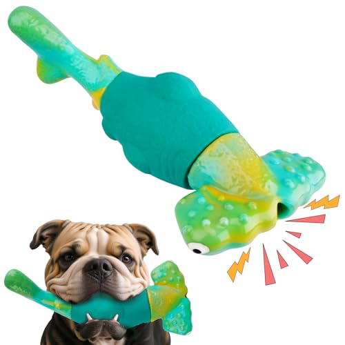 BIKIISEN Dog Toys for Aggressive Chewers, Interactive Dog Chew Toys for Large Dogs, Squeaky Chew Toys to Keep Them Busy, T...