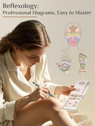 Rena Chris Acupuncture Pen, Manual Reflexology Tools for Muscle Tension and Pain Relief, Acupressure Pen and Stainless Ste...