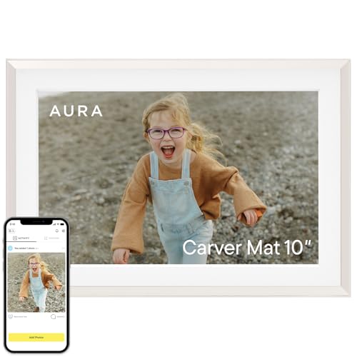 Aura Carver 10.1" WiFi Digital Picture Frame | The Best Digital Frame for Gifting | Text Photos Directly to Your Frame fro...
