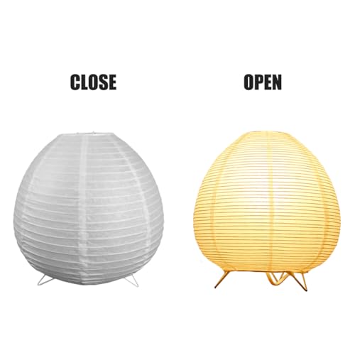 Fosinz Small Table Lamp, Cute Paper Lamp, Ambient Lighting Lamp, Cozy Bedside Lamp, Minimalist Warm Glow Light for Bedroom...