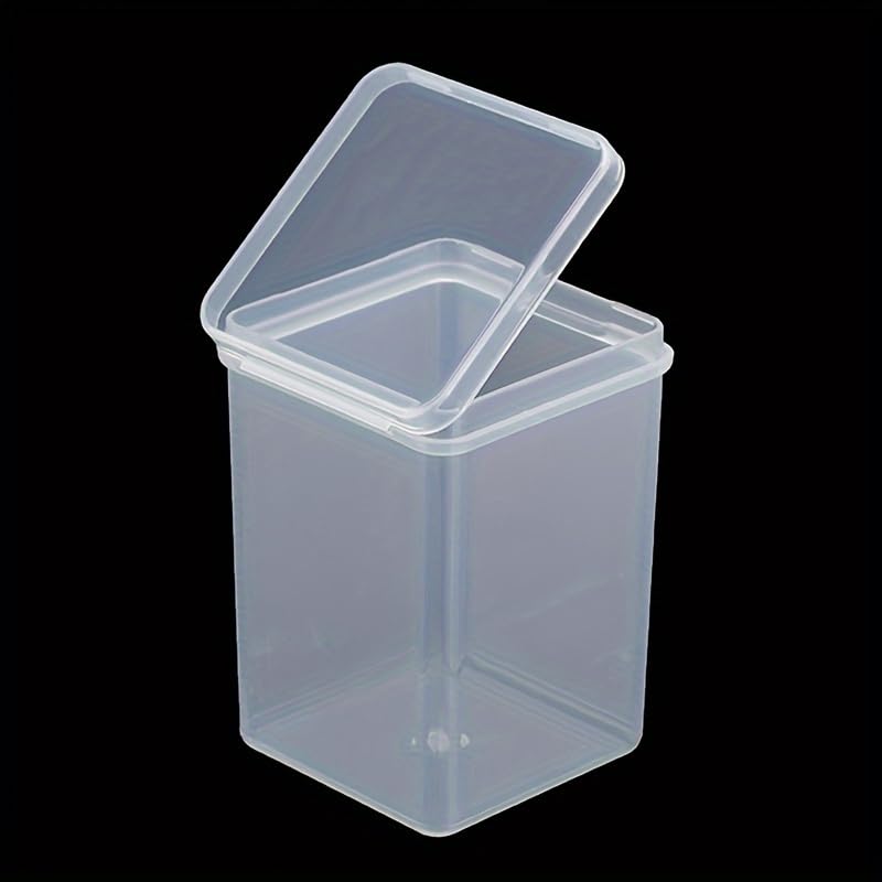 1pc Single Cotton Swab Storage Box Designed for Nail Art Suitable for Makeup Remover Wipes and Cotton Pads Square Transpar...