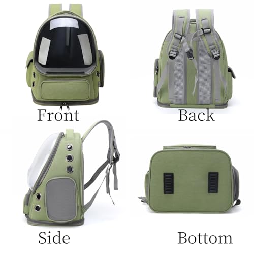 Cat Bubble Backpack,Breathable Cat Backpack Carrier Large Space Pet Travel Carrier for Kitty Small Dogs up to 15lbs,Transp...