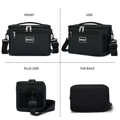 BEIMILY Lunch Box for Men/Women, Small Insulated Lunch Bag, Leak-Proof Soft Cooler Tote Bag, Reusable LunchBox for Work, T...