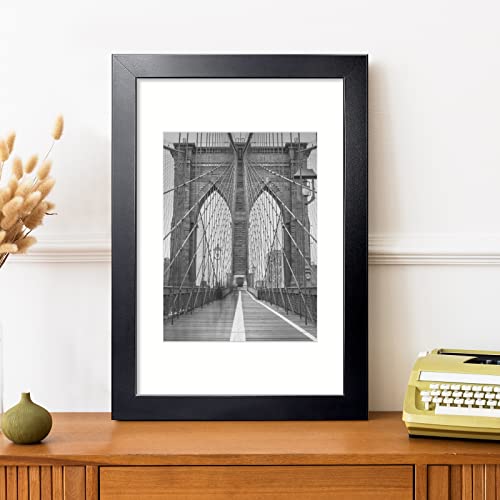 LaVie Home 16 x 24 Picture Frame Black Poster Frame,Display Pictures 12x18 with Mat or 16x24 Without Mat, Stable and Sturd...