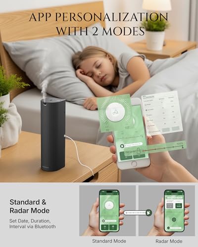 Aromadd Scent Diffuser Starter Kit – Waterless Essential Oil Diffuser for Home, 1500 Sq.Ft Coverage Scent Air Machine, Sma...