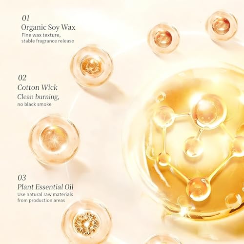 Aromatic Peony-Shaped Candle Ornament for Living Room and Bedroom, Simple Decoration (Bluebell)