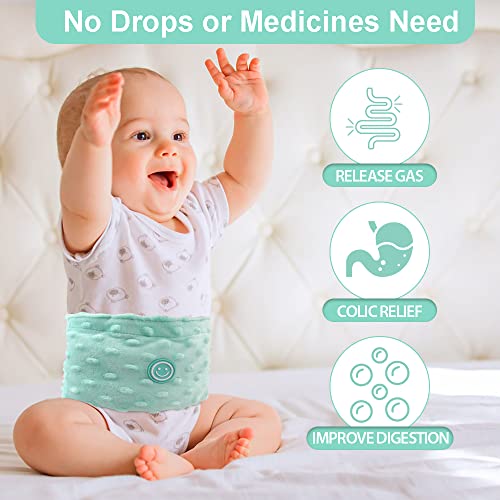 Comfheat Colic and Gas Relief for Newborns and Infants, Flaxseed Heated Tummy Wrap, Baby Swaddling Belt with Soothing Warm...