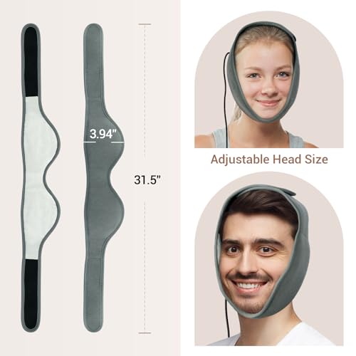 Comfytemp Face Heating Pad for TMJ Relief, Heated Face Mask with 3 Heat and Time Settings, USB Electric Wearable Heating P...