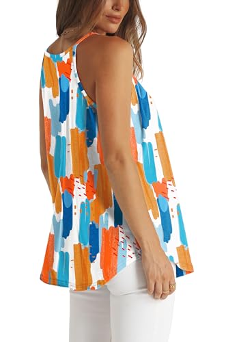 WlHOLL Womens Pleated Tank Tops Spaghetti Strap Camisole Halter Tops Curved Hem Fashion 2026