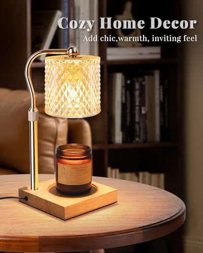 Linstaine Candle Warmer Lamp with Timer Dimmer Adjustable Height, Mothers Day Gifts for Mom, Birthday Gifts for Women, Hou...