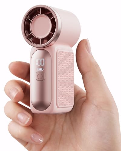 Gaiatop Portable Handheld Mini Fan, 6 Speeds 16900 RPM High Velocity Personal Fan with LED Display, USB Rechargeable, Mini...