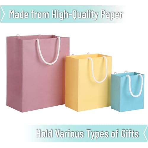 Mr. Pen- Paper Gift Bags with Handles, Assorted Sizes, 8 Pack, Ideal for Gifts, Weddings, Baby Showers, Birthdays, Shoppin...