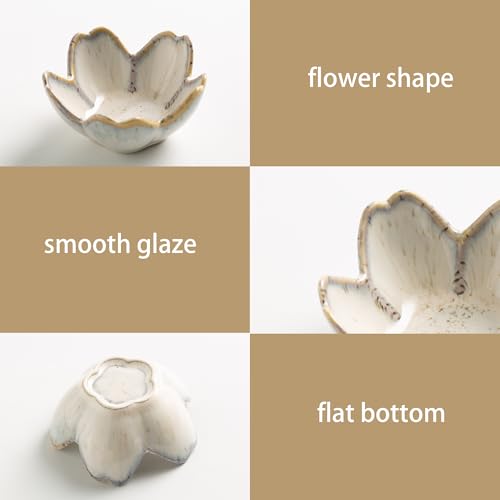 Flower Ring Holder Dish, Ceramic Jewelry Tray Dish, Small Trinket Dish, Jewelry Plate Bowl, Cute Jewlery Ring Holder Dish,...
