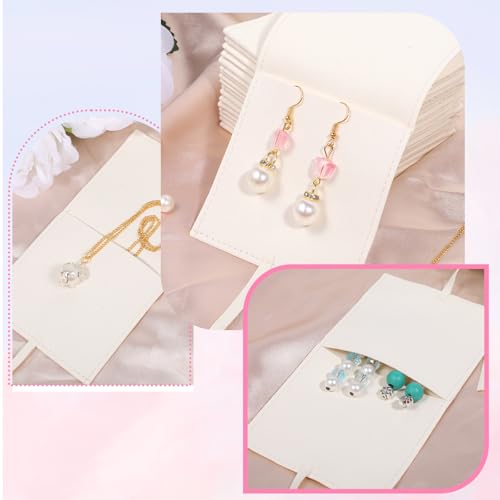 YQQYG 30 Pcs Microfiber Jewelry Pouch with Band 8x8 cm, Jewelry Packaging Gift Bags for Bracelet Necklace Packaging