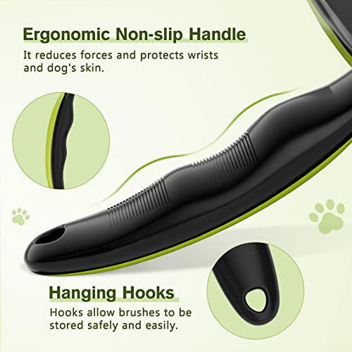 Pecute Self-Cleaning Slicker Brush for Dogs, Cats, Lightweight Dog Brush for Shedding Massaging Grooming, Cat Brush Gently...