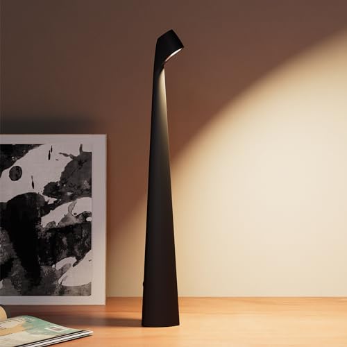 HAPYGI Portable Cordless LED Desk Lamp,Rechargeable Wireless Table Lamp, 3-Level Brightness, Patio Table Lamp, Bedside Nig...