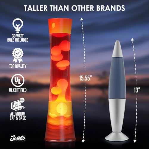 JAMBO 15.5" The Upgraded Motion Lamp, Sunset Decal Motion Light, Beautiful Home Decor, Living Room Bedroom Lamp, Relaxing ...