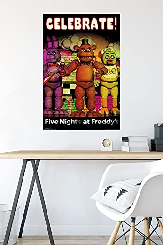 Trends International Five Nights At Freddys Celebrate Wall Poster 22.375" x 34"
