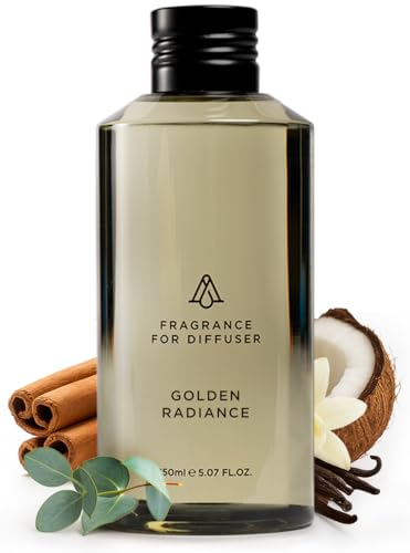 AromaPlan Hotel Scents Golden Radiance 5 Fl Oz (148ml), Home Luxury Aroma & Hotel Fragrance Diffuser Oil- Hotel Diffuser O...