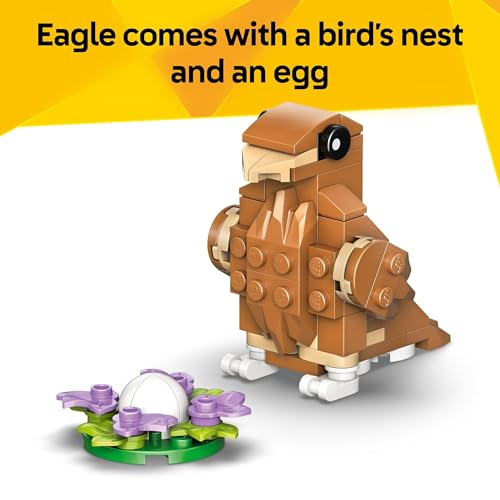 LEGO Creator 3 in 1 Cute Hamster with a Flower Building Toy for Girls & Boys, Ages 7+ - Kids Build a Hamster, Hedgehog or ...