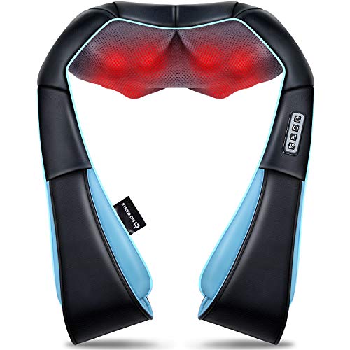 Mo Cuishle Mothers Day Gifts, Shiatsu Back Shoulder and Neck Massager with Heat, Electric Deep Tissue 4D Kneading Massage,...