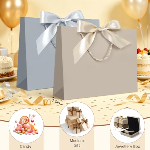 JMANNI Gift Bags with Handles, 13” Medium Gift Bag for Presents, 1 Pcs Bags with 2 Tissue Paper and 1 Cards for Baby Showe...