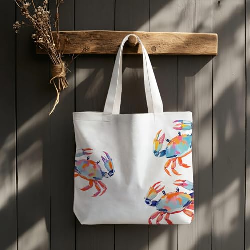 VIIJJUE Tote Bag Gifts for Women, Canvas Aesthetic Reusable Grocery Bags Shopping Bags