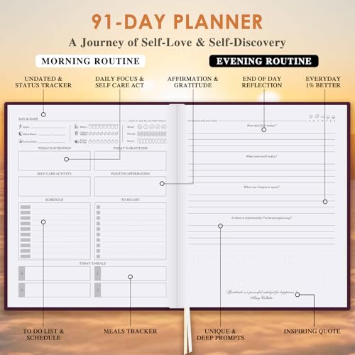 Lanpn Self Care Journal for Women, Self Love Guided Journals with Prompts, Daily Reflection Wellness & Gratitude Planner, ...