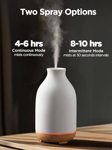 InnoGear Essential Oil Diffuser, 150ml Ceramic Stone Diffuser Handcrafted Aromatherapy Diffusers Ultrasonic Cool Mist Humi...