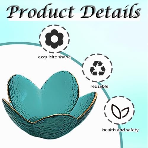 2 PCS Trinket dish Glass Jewelry Tray Flower Ring dish Exquisite Room Decor Vanity Storage Tray Room Decor Aesthetic Cute ...