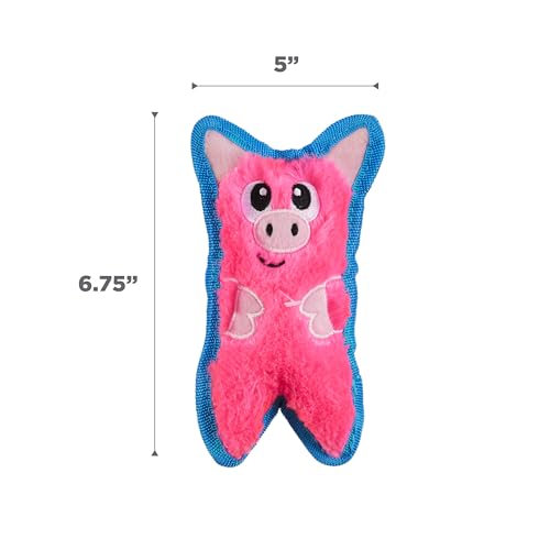 Outward Hound Durablez Minis – Squeaky Plush Dog Toy, No Stuffing for Less Mess, Interactive & Tough, Jumbo Squeaker, Pupp...