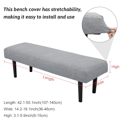Stretch Bench Covers, Bench Seat Covers, Bench Cushions Covers, Printed Bench Seat Protector, Washable Bench Slipcover, Re...