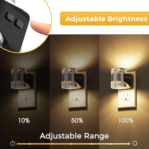 L LOHAS LED Night Light, Bubble Night Lights Plug into Wall,2 Pack 3000K/4000k/5000K Adjustable Color Temperature Night Li...