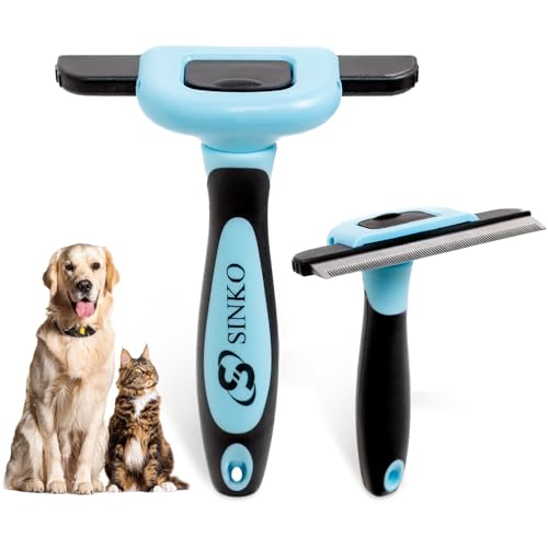 Sinko Deshedding Tool for Dogs & Cats, Pet Grooming Brush, Skin Friendly Deshedding Tool, Dog Brush for Shedding, Effectiv...
