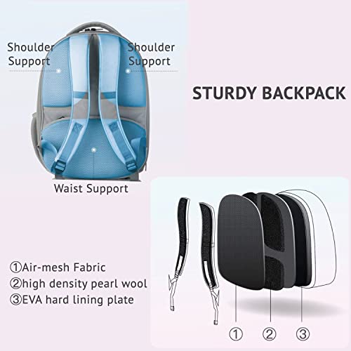 PETKIT Cat Backpack Carrier with Inbuilt Fan & Light, Airline-Approved Pet Backpack Bubble for Kitty Small Dog, Detachable...