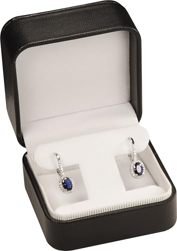 LAODA T Style Earring Gift Box for Hoops, Dangling and Leverback Earrings Luxury PU Leather Material Multiple Use Necklace...