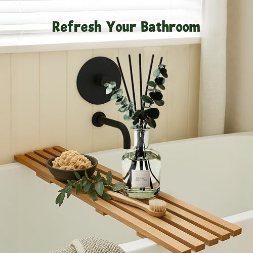 COCORRÍNA Wild Mint & Eucalyptus Reed Diffuser – 6.76 oz Essential Oil with 8 Reeds & Real Eucalyptus Sticks, Home Fragran...