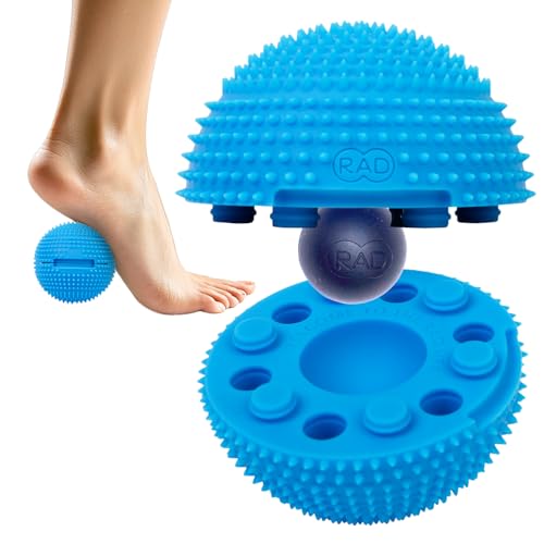 RAD The Original Neuro Ball – Foot Roller & Textured Massage Ball for Myofascial Release, Plantar Fasciitis, Hands & Face...