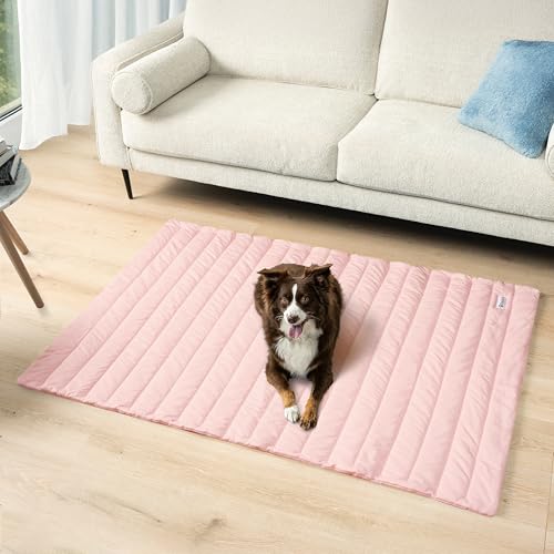 PetAmi Cooling Mat for Dog, Premium Pet Cooling Blanket for Crate Kennel, Indoor Cat Cool Sleeping Pad, Q-MAX Cold Sofa Co...