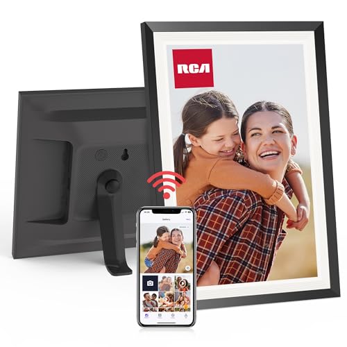 RCA 10.1” WiFi Digital Picture Frame, Electronic Photo Frames 32GB Storage, HD IPS Touch Screen WiFi Frame/Auto Rotate/Wal...