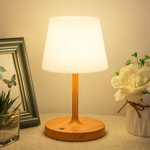 Kakanuo Cordless Shower Lamp Waterproof, Cordless Lamp with 4000mAh Battery, Rechargeable Table Lamp, Touch Dimmable Desk ...