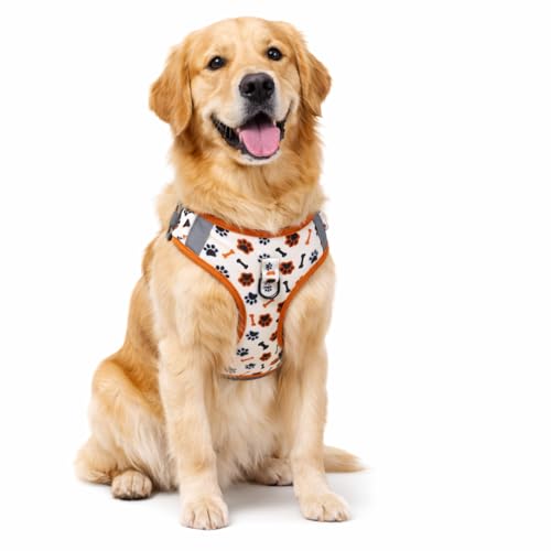 No Pull Dog Harness Set 4PCS – Adjustable Soft Vest Harness with Leash, Collar & Poop Bag Dispenser – Durable & Comfortabl...