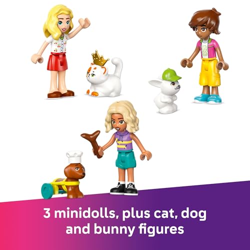 LEGO Friends Pet Accessories Shop Pretend Play Set - Building Toy for Kids, Girls and Boys, Ages 6+ - with 3 Minidolls, To...