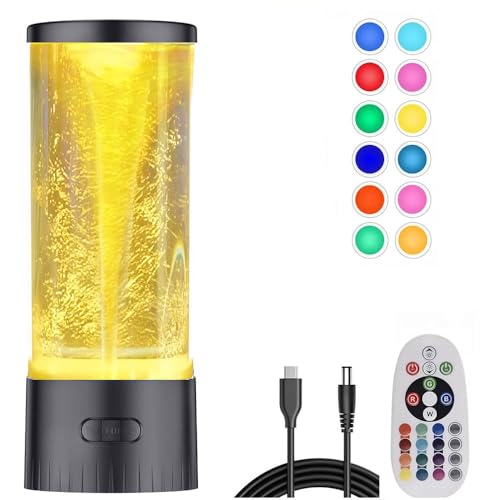Mindiverse 12.5Inches Twister Hurricane Light with Remote & Breath Light - Water Vortex Mood Lamp, Fun and Exciting Gift f...