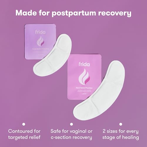 Frida Mom Uterine Recovery Patches, Heating Pad for After Birth Comfort, 8-Hours of Non-Medicated Heat Relief for Menstrua...
