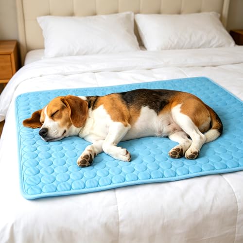 Dog Cooling Mat, Upgraded Arc-Chill Cooling Mat for Dogs Q-Max>0.4, Washable Dog Cooling Pad, Non-Slip Portable Cooling Pa...