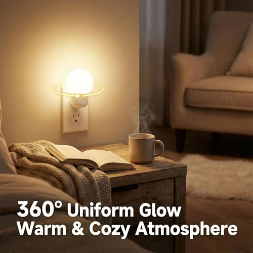 LED Night Lights Plug into Wall, Warm White/Cool White Adjustable，Tool Free Setup Plug in Night Light，1W Bright Nightlight...