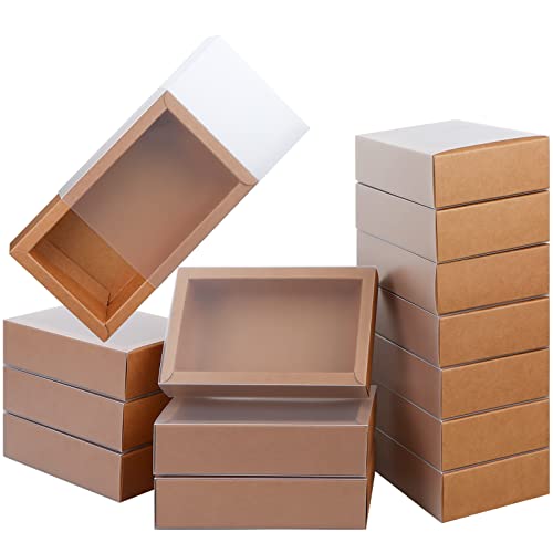 26 PCS Rectangle Drawer Kraft Boxes Small Cardboard Present Packaging Boxes for Party Favor Treats, Candy and Jewelry Craf...